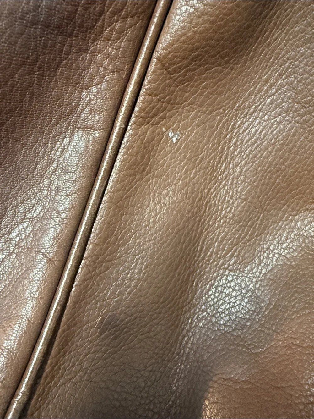 Vintage Juicy Couture 100% Cow Hide Brown Leather Shoulder Bag with Heart Char
